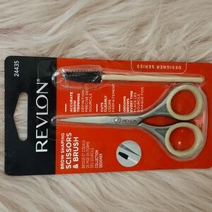 Brand New REVLON DESIGNER SERIES BROW SHAPING SCISSORS & BRUSH SET